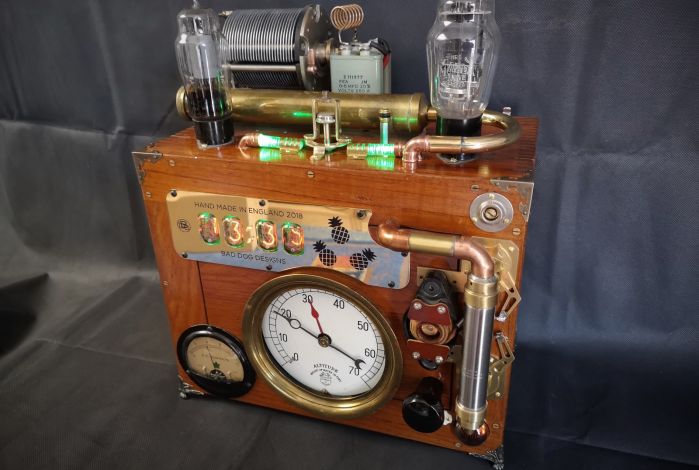 Original Vintage radio parts on the top