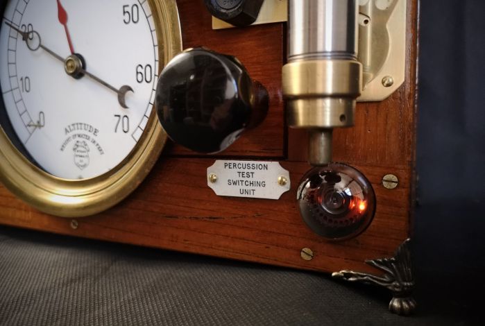 Close up of a Dekatron tube