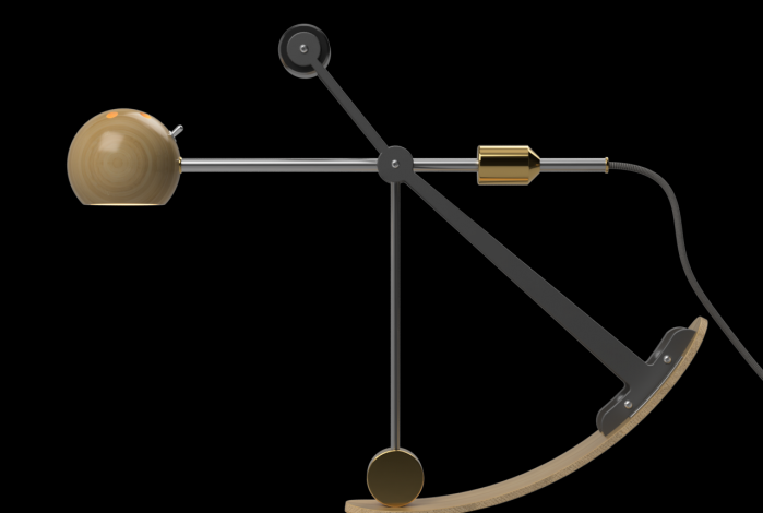 B-Type Balance lamp in extended position