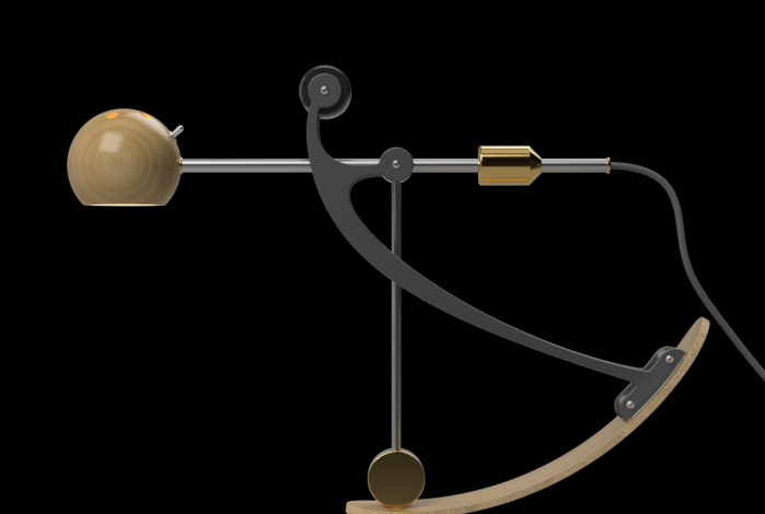 C-Type Balance lamp in extended position